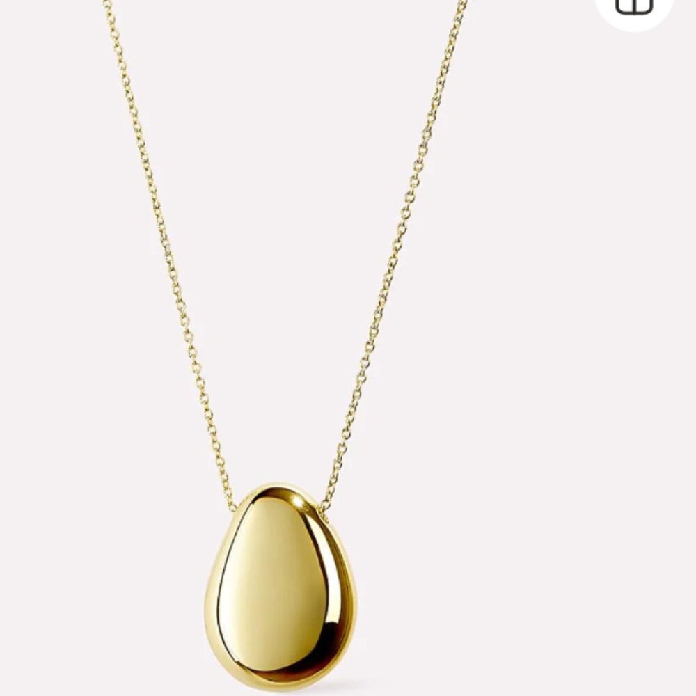 Ana Luisa Pebble Gold Pendant Necklace
